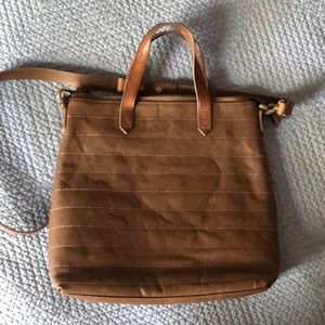 Madewell mini transport tote - quilted leather